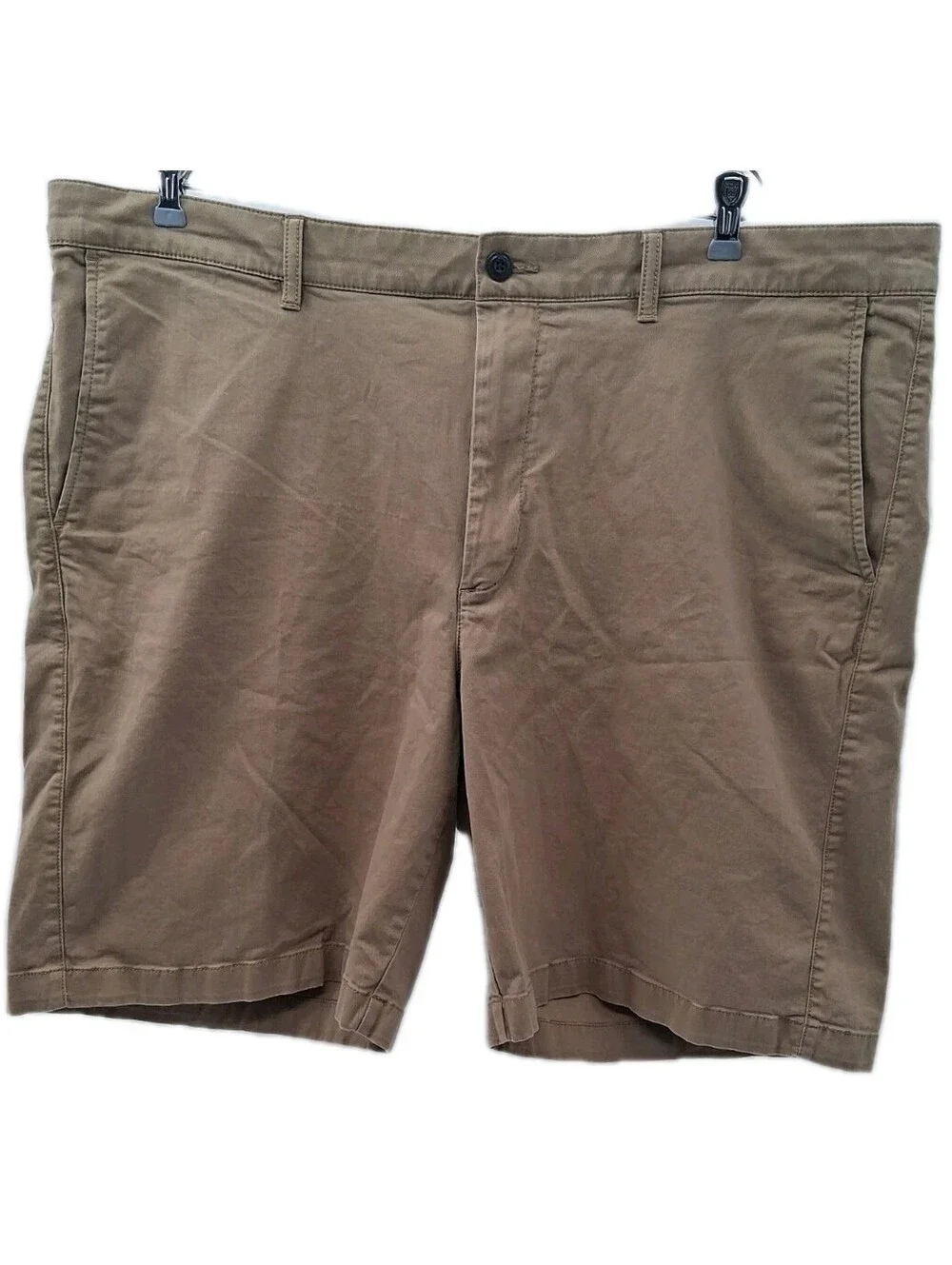 L.L. Bean Chino Shorts Mens 44 Tan Khaki Standard Fit Casual Work Outdoor